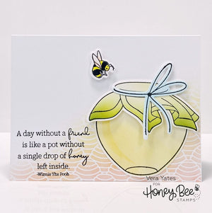 Honey Bee - HONEY DIPPER - Background Stencil