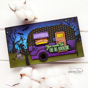 Honey Bee Stamps - CAMP TRAILER CARD - Die Set