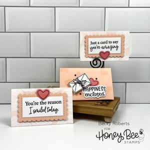 Honey Bee - HUGS and KISSES Double Sided Sheets  - Paper Pad 6x6