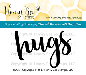 Honey Bee Stamps - HUGS - Clear Stamps
