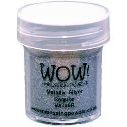 WOW! - Metallic  SILVER Embossing Powder - Hallmark Scrapbook