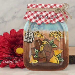 Honey Bee Stamps - MASON JAR CARD - Die Set