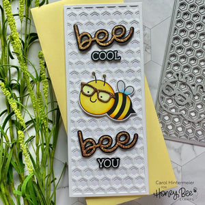 Honey Bee - Hexi Slimline Cover Plate BASE - Die Set