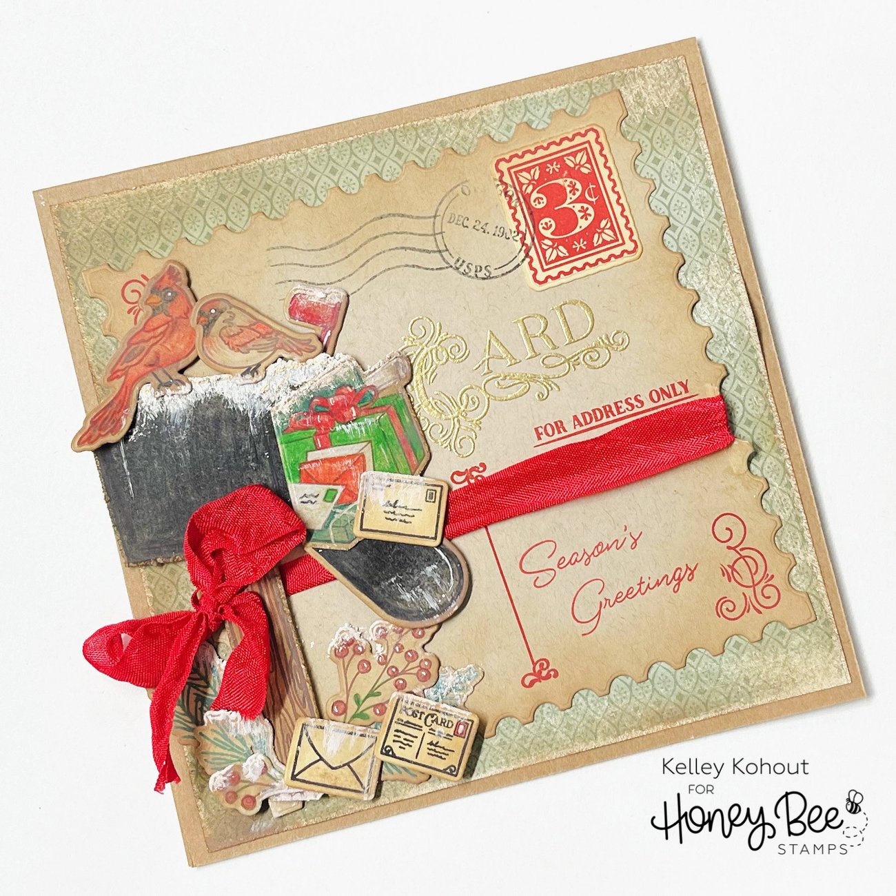 Honey Bee - Inside HOLIDAY Sentiments - Dies Set