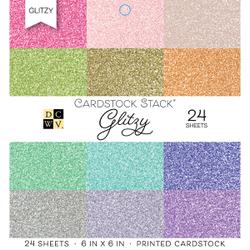 Die Cuts With A View - GLITZY - Single-Sided Cardstock - 6"X6" 18/PKG