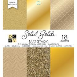 Die Cuts With A View - SOLID GOLDS - Single-Sided Cardstock - 6"X6" 18/PKG