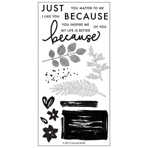 Concord & 9th - JUST BECAUSE Stamps and Dies BUNDLE Set