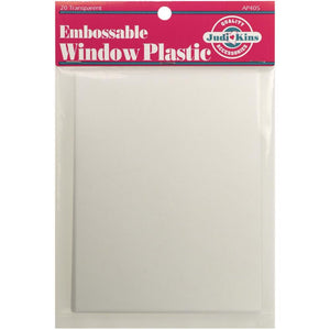 Judikins - EMBOSSABLE WINDOW PLASTIC Acetate - 20 pk - Hallmark Scrapbook