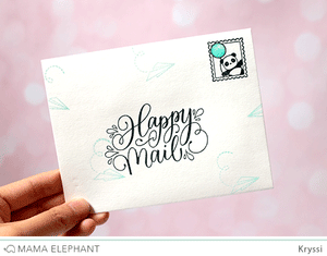 Mama Elephant - HAPPY MAIL - Clear Stamp Set