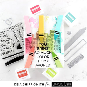 Concord & 9th - COLOR ME HAPPY - Stamps and Dies BUNDLE Set