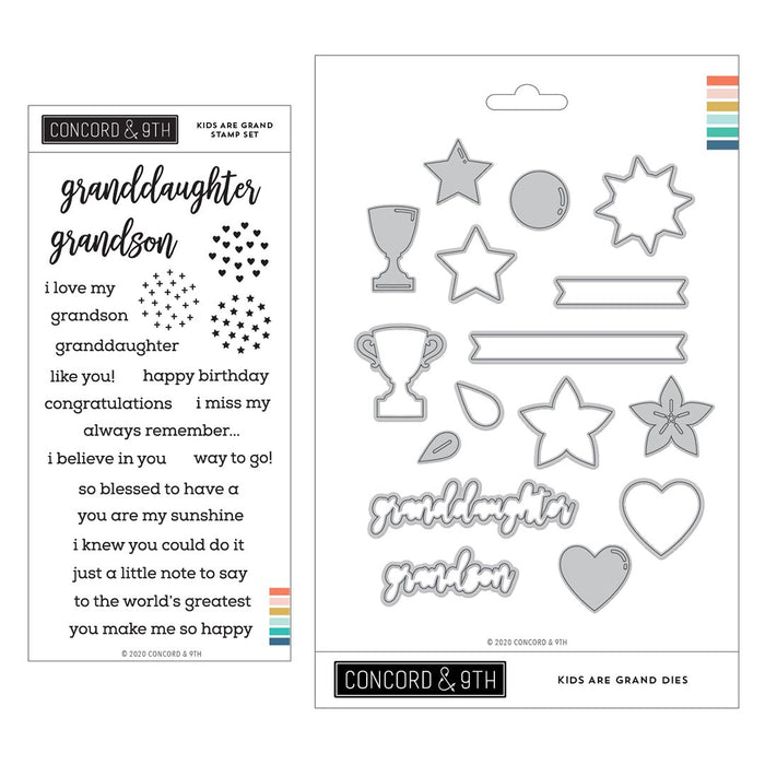 Concord & 9th - KIDS ARE GRAND - Stamps and Dies BUNDLE Set