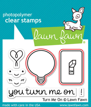 Lawn Fawn -TURN ME ON - LAWN CUTS Dies 2pc - Hallmark Scrapbook - 3