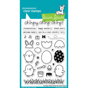 Lawn Fawn - CHIRPY CHIRP CHIRP - Clear STAMPS - Hallmark Scrapbook - 1