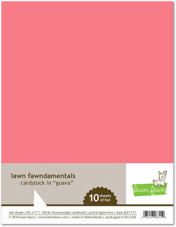 Lawn Fawn Cardstock Set - GUAVA