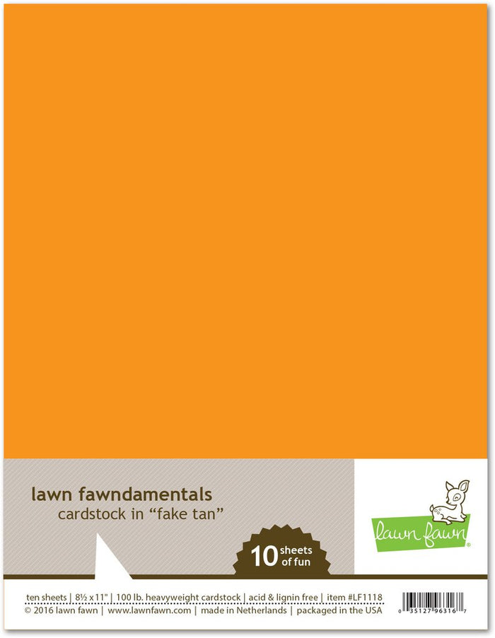 Lawn Fawn - FAKE TAN Cardstock - 8.5x11 Paper Pack 10 Sheets * - 20% OFF!