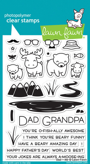 Lawn Fawn - DAD + ME - Stamps Set - Hallmark Scrapbook - 1