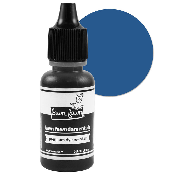 Lawn Fawn BLUE JAY Premium Dye Ink Pad - Reinker - Fawndamentals