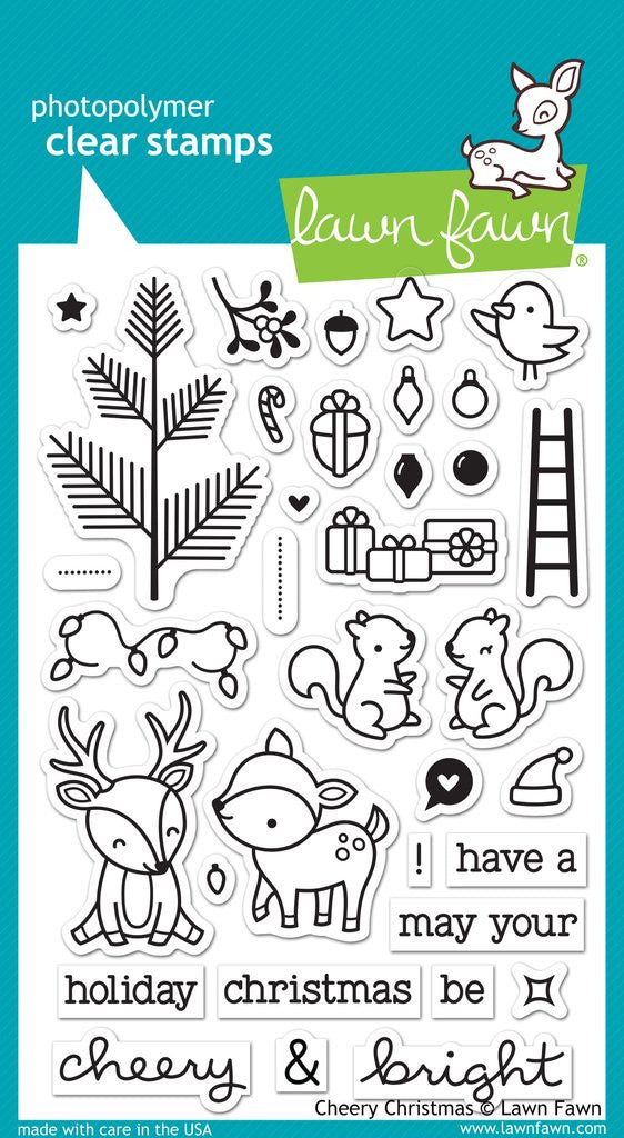 Lawn Fawn - CHEERY CHRISTMAS - Stamp Set *