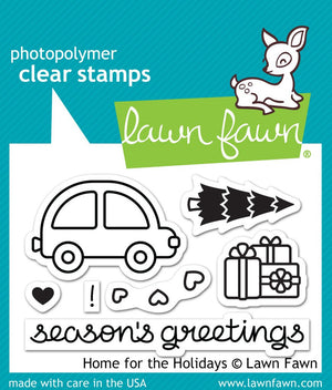 Lawn Fawn - HOME FOR THE HOLIDAYS - Stamp set - Hallmark Scrapbook - 1