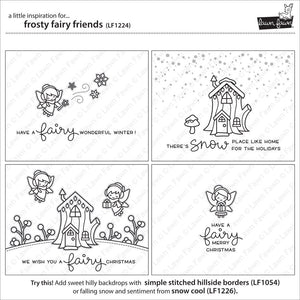Lawn Fawn - FROSTY FAIRY FRIENDS - Stamp Set - Hallmark Scrapbook - 5