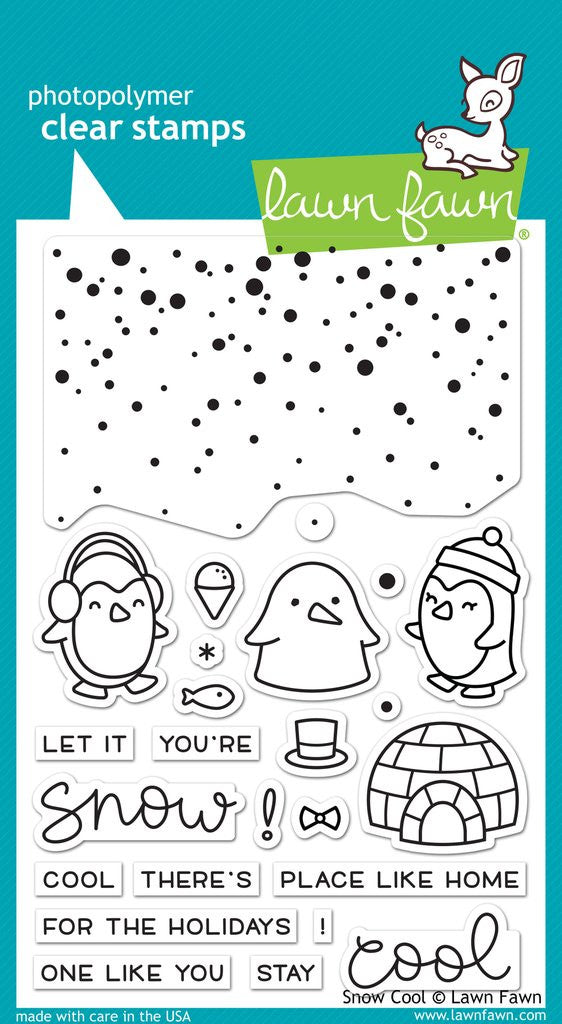 Lawn Fawn - SNOW COOL - Stamp Set *