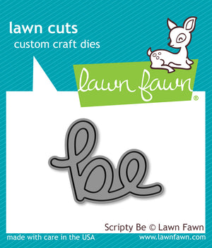 Lawn Fawn - Scripty BE - LAWN CUTS Dies - Hallmark Scrapbook