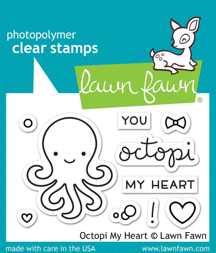 Lawn Fawn - OCTOPI MY HEART - Clear STAMPS