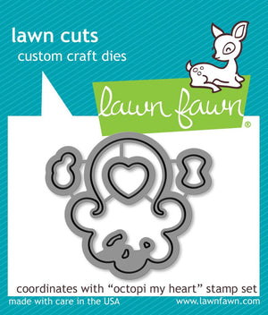 Lawn Fawn - Octopi My Heart - LAWN CUTS dies - Hallmark Scrapbook - 1