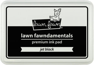 Lawn Fawn JET BLACK Premium Dye Ink Pad Fawndamentals - Hallmark Scrapbook