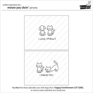 Lawn Fawn - MEOW YOU DOIN' - Clear Stamps set