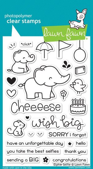 Lawn Fawn - ELPHIE SELFIE - Clear STAMPS