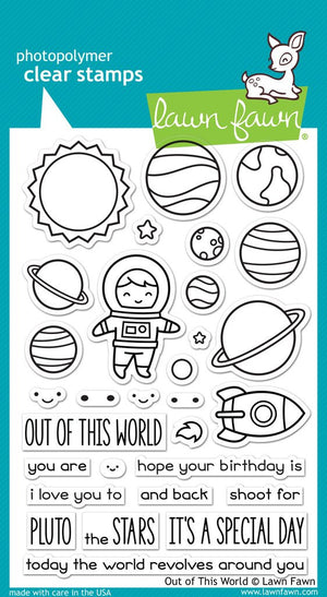 Lawn Fawn - OUT OF THIS WORLD - Clear STAMPS