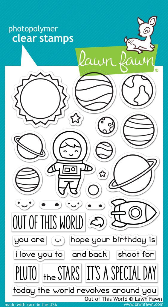 Lawn Fawn - OUT OF THIS WORLD - Clear STAMPS
