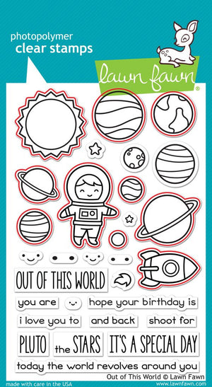 Lawn Fawn - OUT OF THIS WORLD - Clear STAMPS