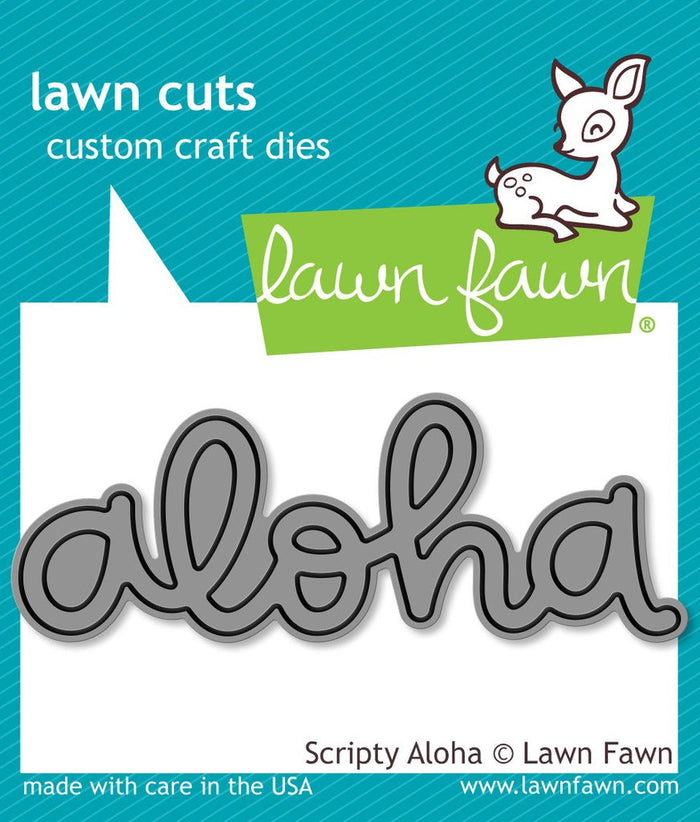 Lawn Fawn - Scripty ALOHA - Lawn Cuts Die