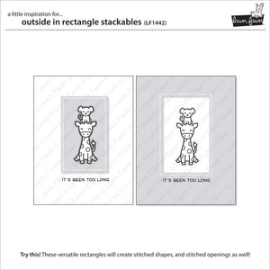 Lawn Fawn - Outside In Stitched RECTANGLE Stackables - Lawn Cuts DIES