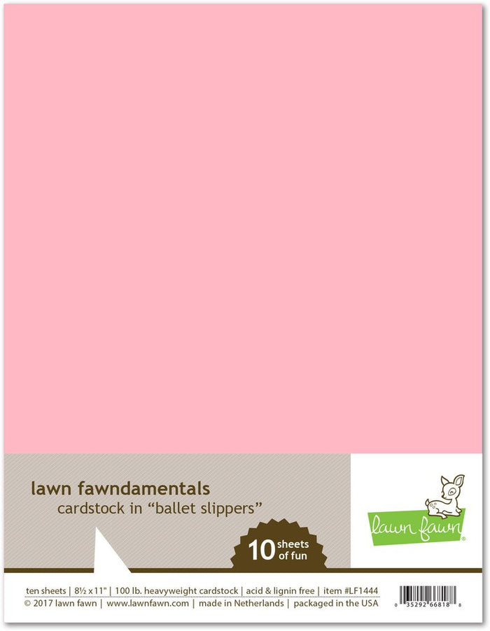 Lawn Fawn - BALLET SLIPPERS Cardstock 8.5x11 Paper Pack *