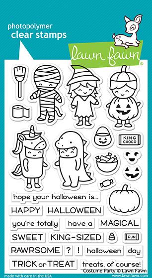 Lawn Fawn - COSTUME PARTY - Clear Stamps Set