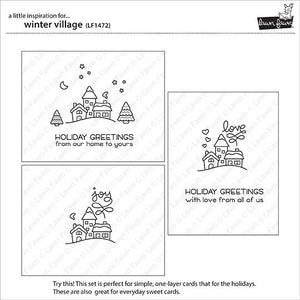 Lawn Fawn - WINTER VILLAGE - Clear Stamps Set *