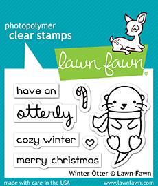 Lawn Fawn - WINTER OTTER - Clear Stamps Set *