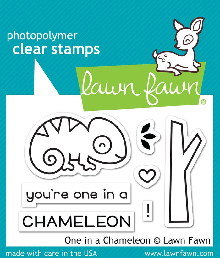 Lawn Fawn - ONE IN A CHAMELEON - Clear Stamps Set