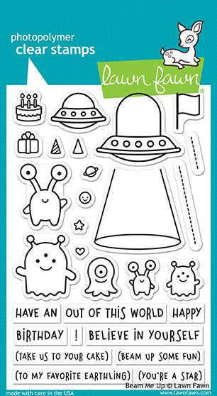 Lawn Fawn - BEAM ME UP - Clear Stamps Set