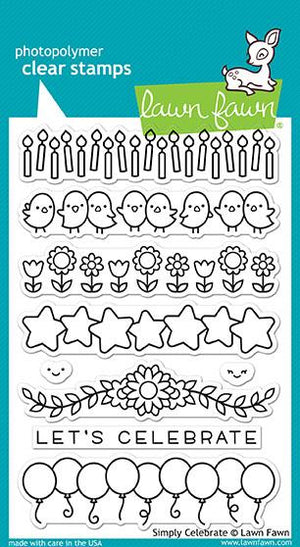 Lawn Fawn - SIMPLY CELEBRATE - Clear Stamps Set