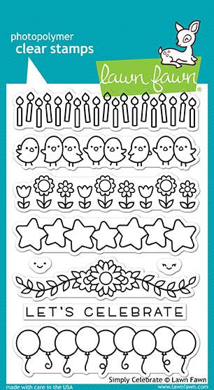 Lawn Fawn - SIMPLY CELEBRATE - Clear Stamps Set
