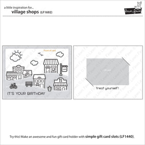 Lawn Fawn - VILLAGE SHOPS - Clear Stamps Set