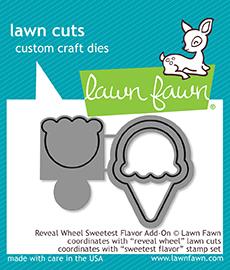 Lawn Fawn - REVEAL WHEEL SWEETEST FLAVOR ADD-ON - Die Set