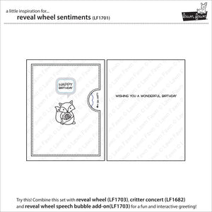 Lawn Fawn - REVEAL WHEEL SENTIMENTS - Stamp Set