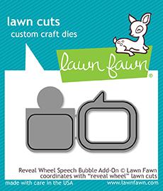 Lawn Fawn - REVEAL WHEEL SPEECH BUBBLE ADD-ON - Die Set