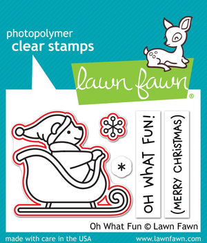 Lawn Fawn - OH WHAT FUN - Stamp set