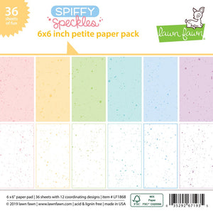 Lawn Fawn - SPIFFY SPECKLES Petite Paper Pack 6x6